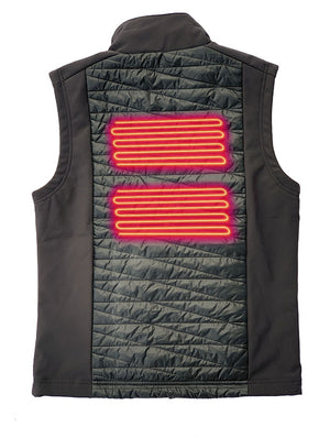 Heats both sides of the chest and center of the back for superior warmth