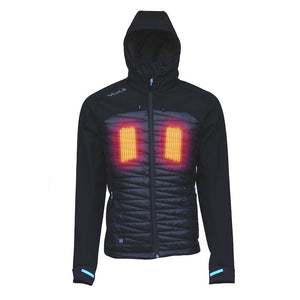 RADIANT Mens 5V Heated Jacket Heats both sides of the Chest