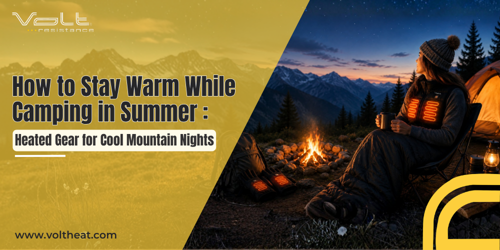 How to Stay Warm While Camping in Summer: Heated Gear for Cool Mountain Nights