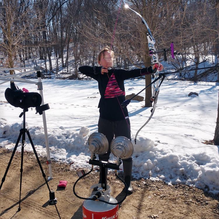 Training in February @libertyannarchery