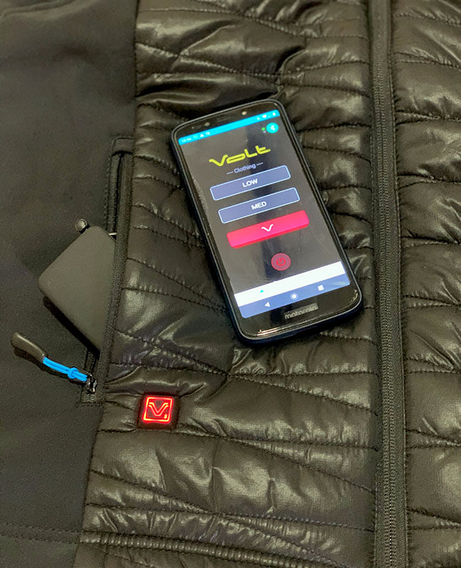 Volt's Bluetooth app makes heat control easy and convenient