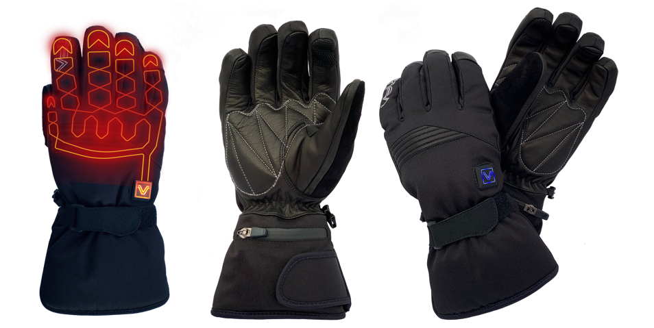 Multiple pairs of Frostie II heated gloves from Volt Heat displayed together