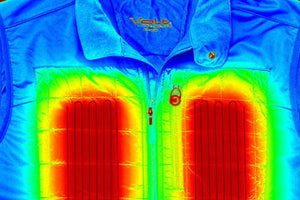 thermal image of volt heated clothing