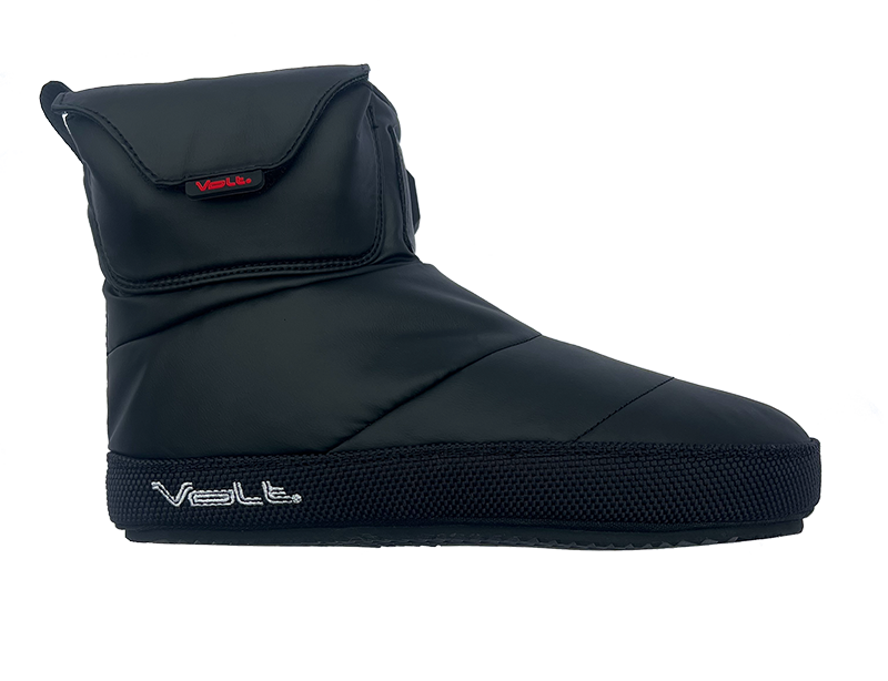 infrared warming slipper rechargeable battery powered heated slipper showing outside profile