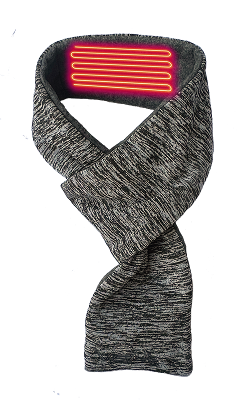 volt rechargeable winter heated scarf for neck warmth