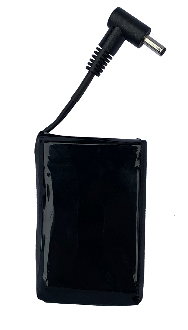 replacement rechargeable battery for lava electric heated boot shown in hand