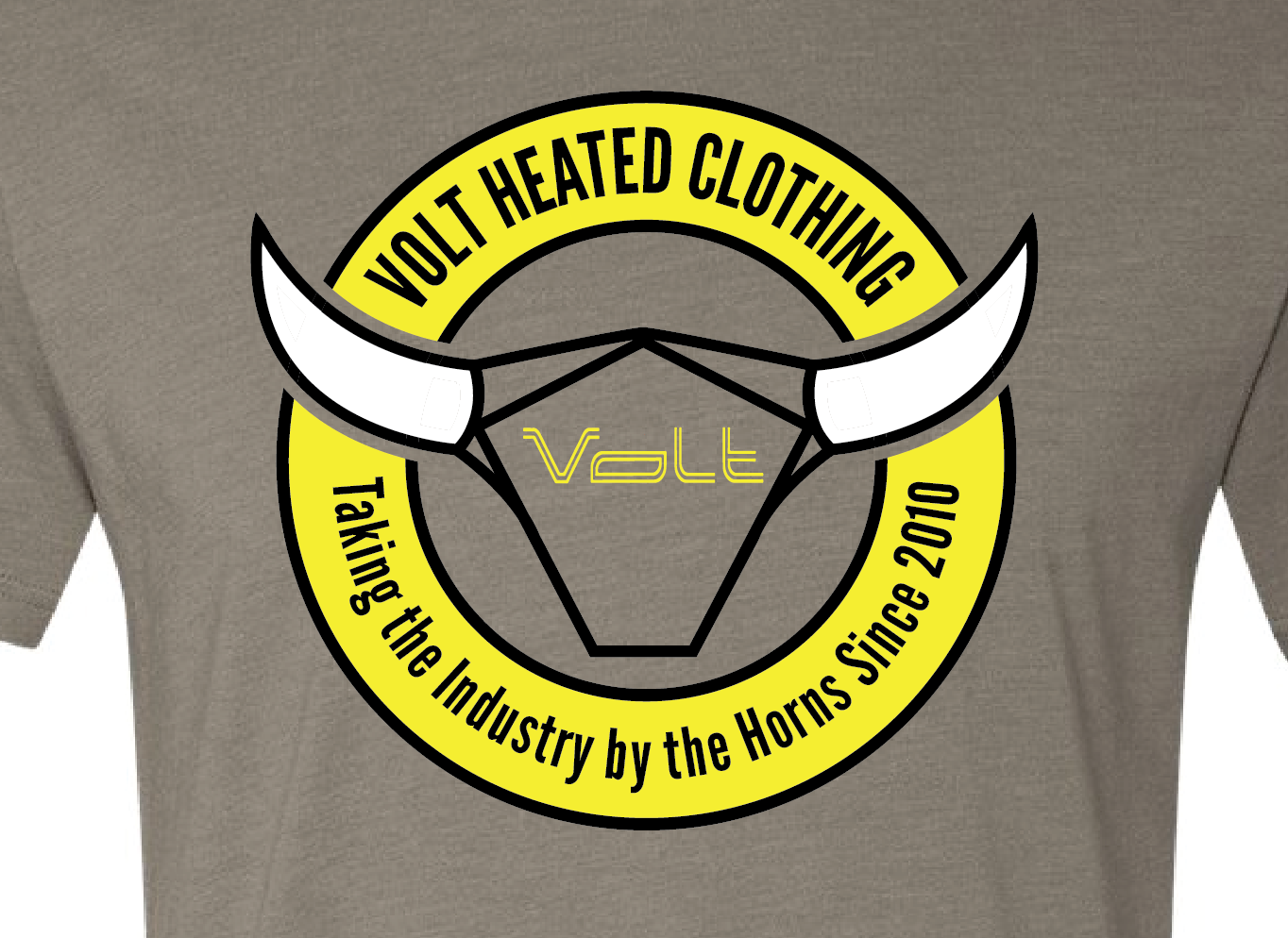 Volt Logo Gear Grey Bull Shirt Volt Heat
