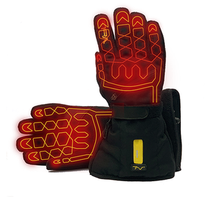 Volt Fleece Gloves heats both sides of the hand, to the end of each finger including the thumb