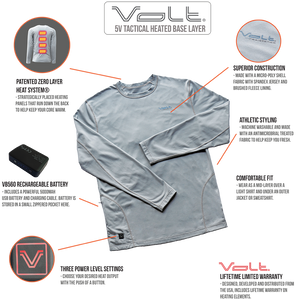 volt heated base layer features