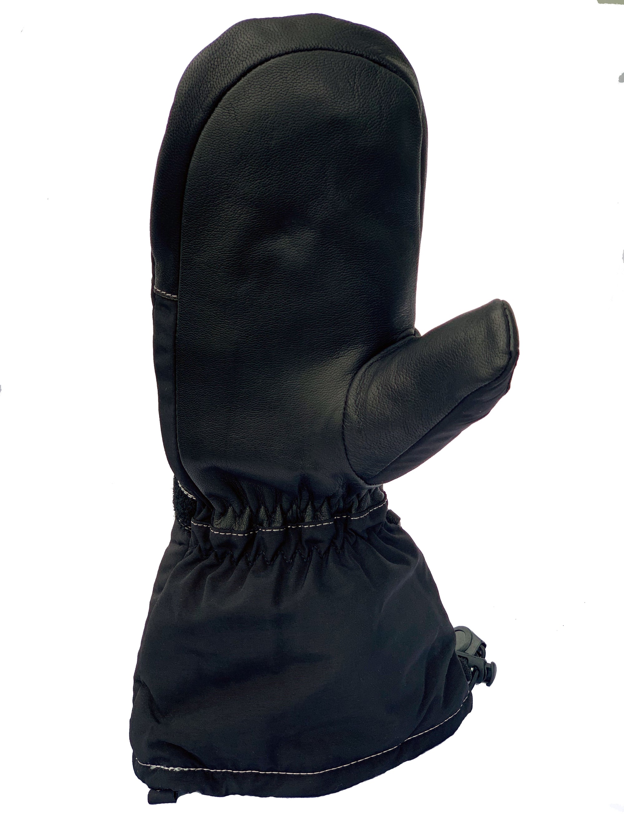 Leather palm for great feel 