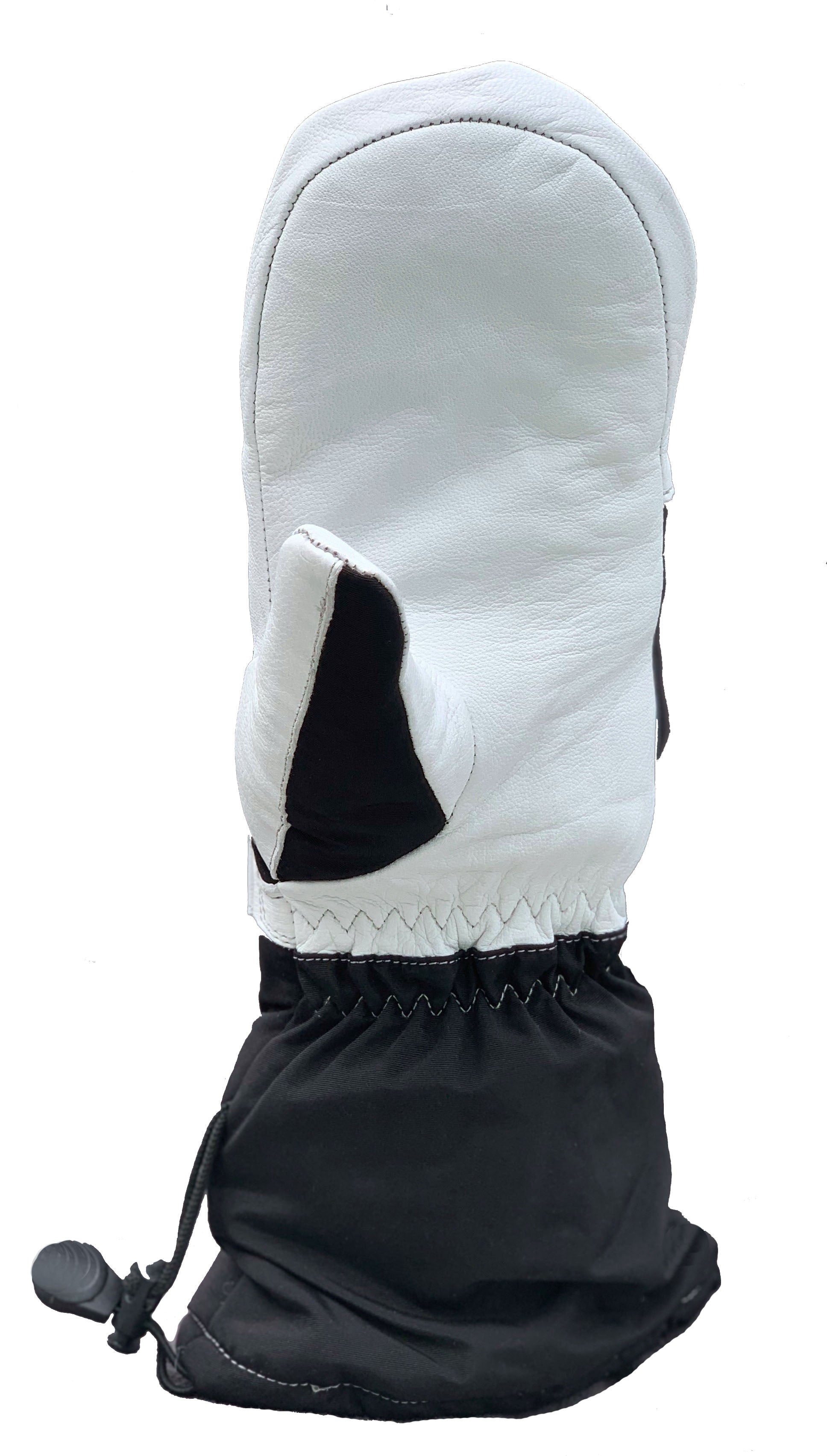 Leather palm for great feel 