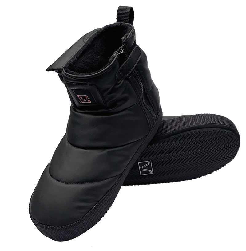 rechargeable battery powered heated slippers from volt pair together