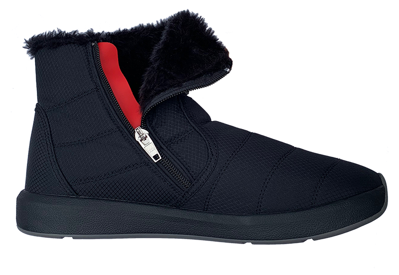 Lava rechargeable battery powered electric heated Boots from Volt Heated Clothing inside zipper view