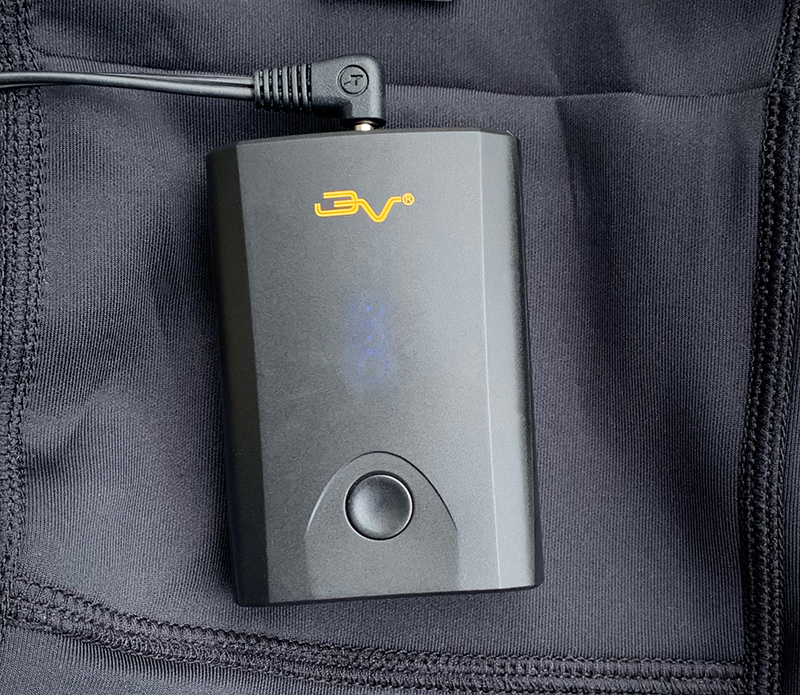 VB350RC battery for the best heated clothing from Volt front view