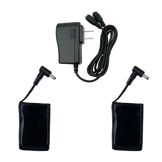 battery kit for rechargeable heated slippers and frostie 2 heated gloves