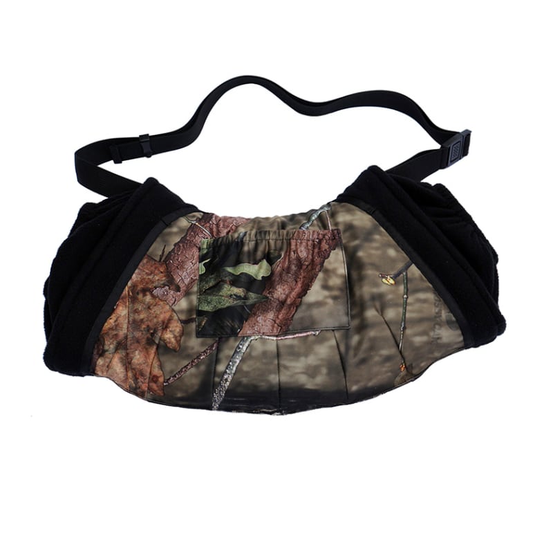 Rechargeable Battery Heated handwarmer in Mossy Oak Country to help keep your hands warm