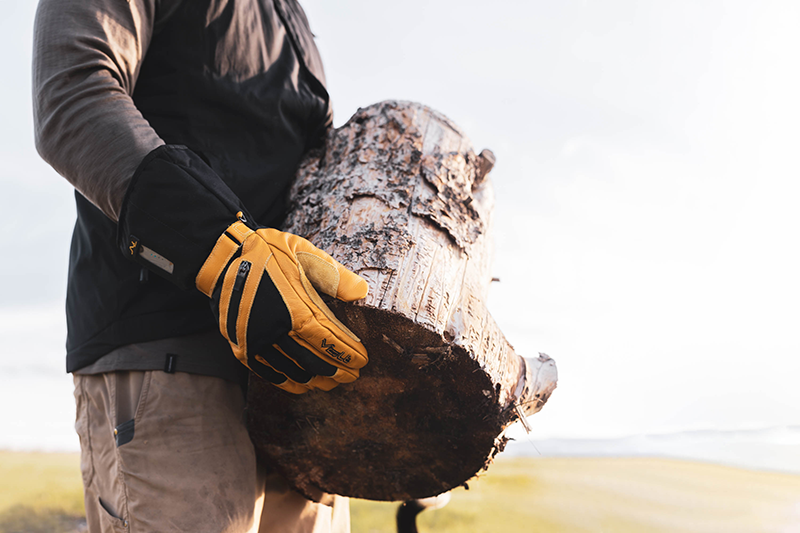 best rechargeable heated leather work gloves from volt heated clothing carrying log lifestyle