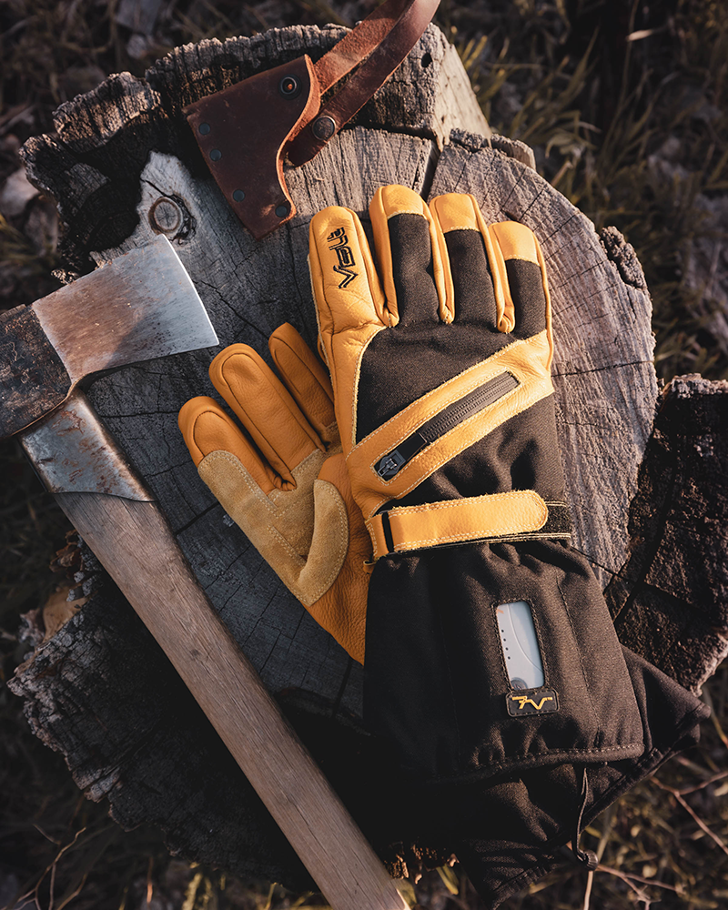 best heated leather work gloves from volt heated clothing  lifestyle pair