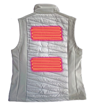 Women's Radiant Heated Vest back heating panels
