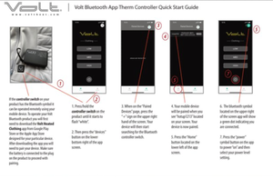 Bluetooth App quick start instructions for Volt Heated Clothing