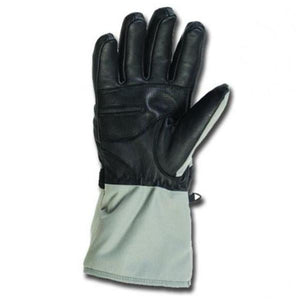 TATRA Women 7v Heated Snow Gloves have a leather palm