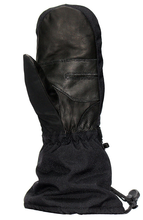 Leather palm for great feel 
