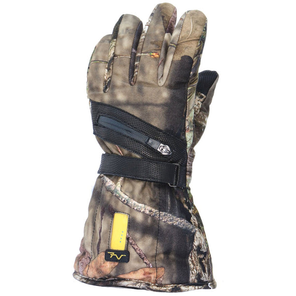 heated gardening gloves Volt Heat CAMO Rechargeable Heated Hunting Gloves