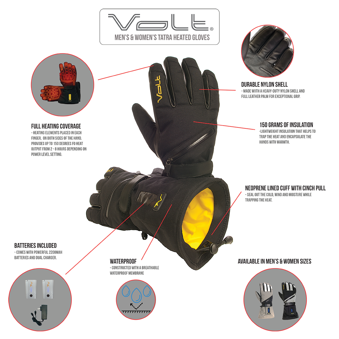 Tatra Heated Gloves Features