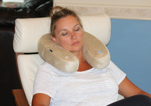 Relax with soothing heat at the base of your neck