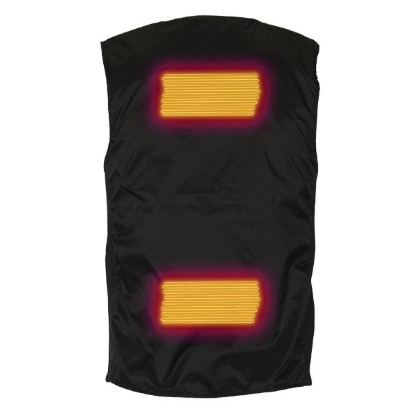 TORSO 7v Heated Vest Liner heats the upper and lower back