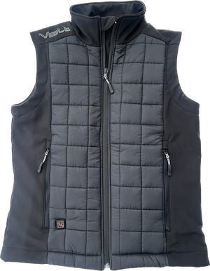 insulated womens softshell heated vest to keep your core warm great for skiing